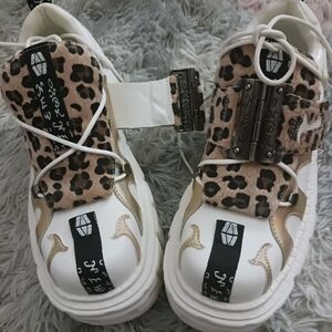 Leopard Print Platform Sneakers